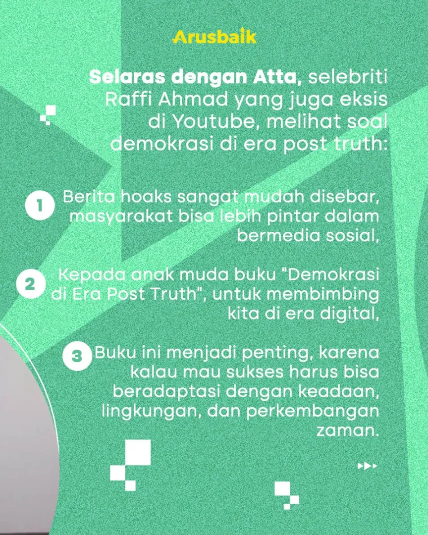 Atta Halilintar : Zaman Sekarang Kita Perlu Belajar Agar Tidak Jadi Tangan-Tangan Hoaks