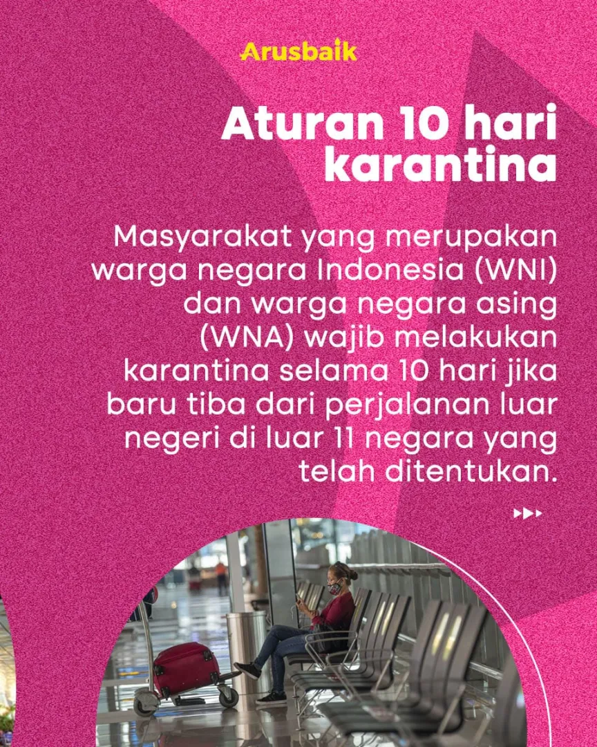 Perlu Dipahami, Aturan Karantina Dari Luar Negeri 10 & 14 Hari