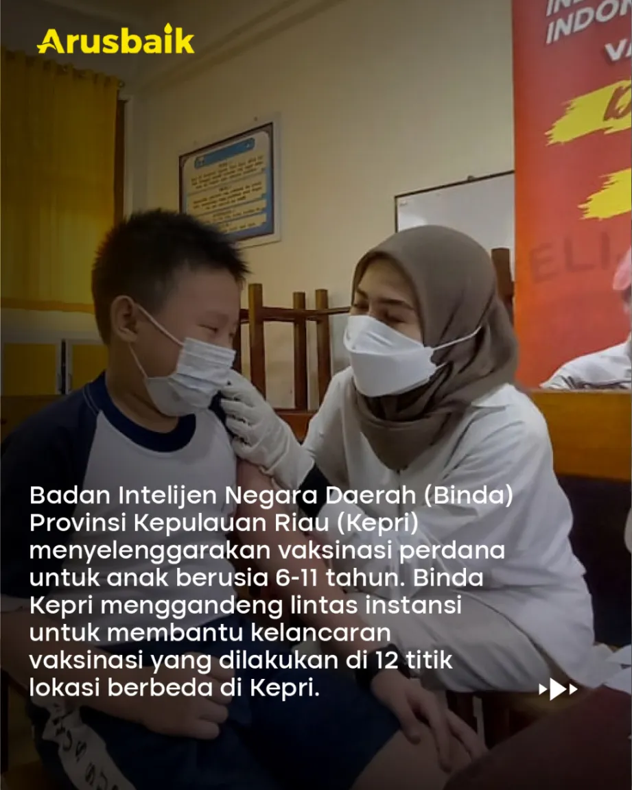 BIN Gempur Vaksinasi Anak 6-11 Tahun Serentak Di 12 Provinsi
