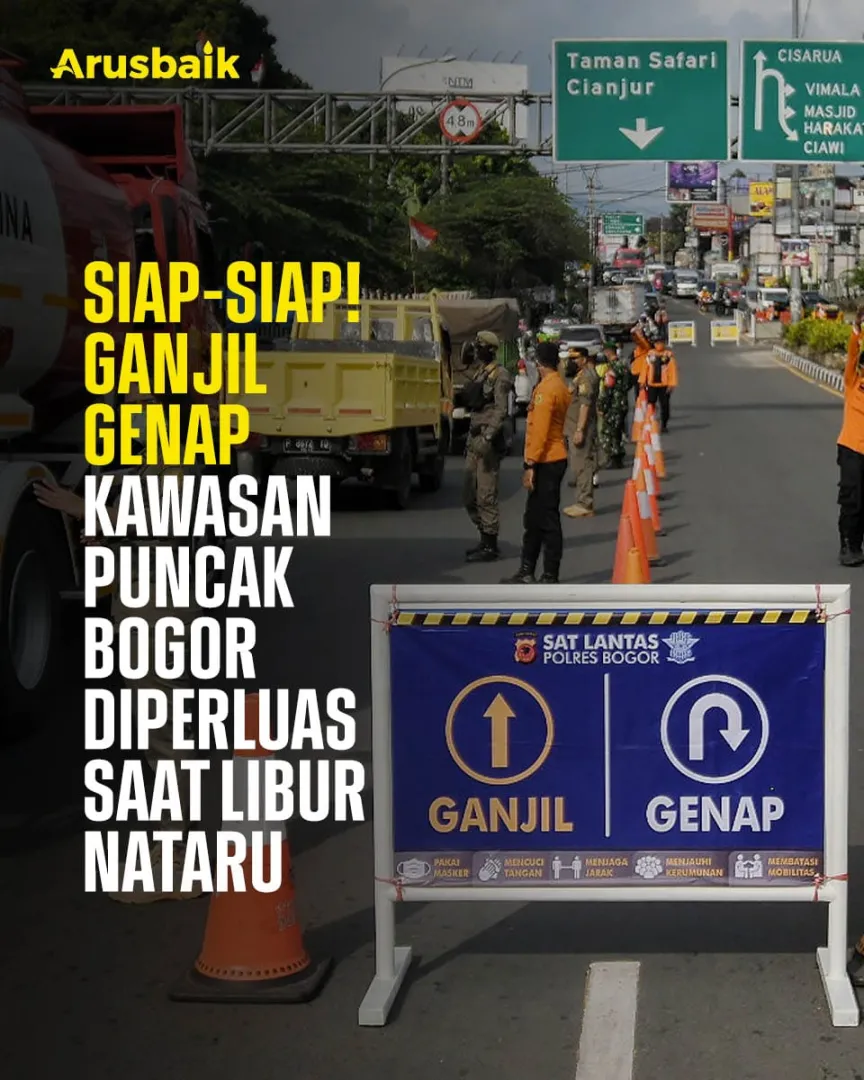 Siap-Siap! Ganjil Genap Kawasan Puncak Bogor Diperluas Saat Libur Nataru