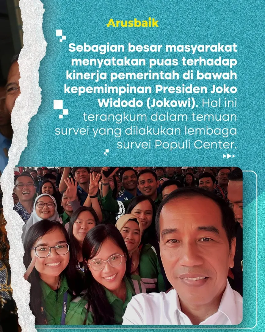 74,9% Rakyat Puas Atas Kinerja Presiden Joko Widodo
