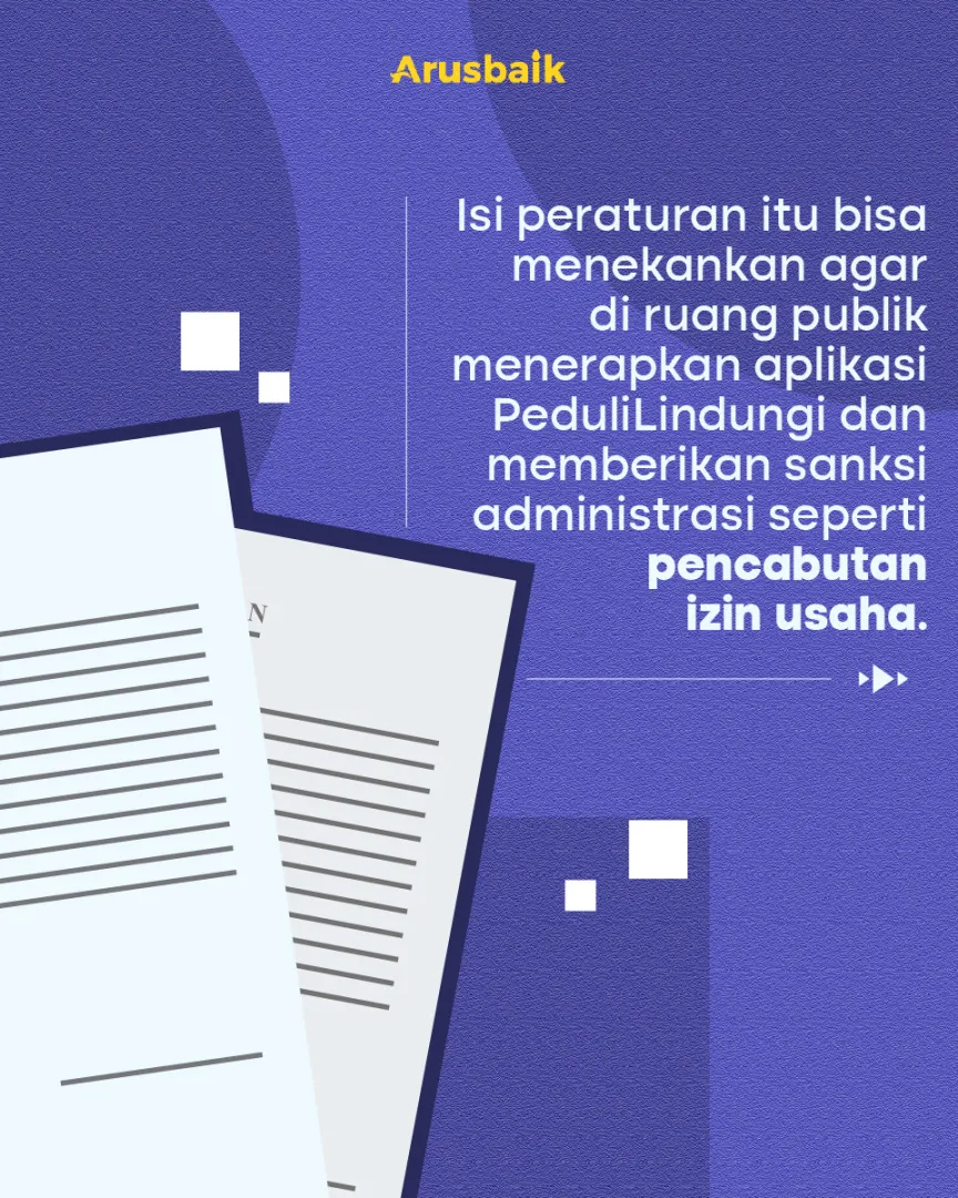 Catat! Tempat Usaha Tak Pakai Pedulilindungi, Sanksi Menanti