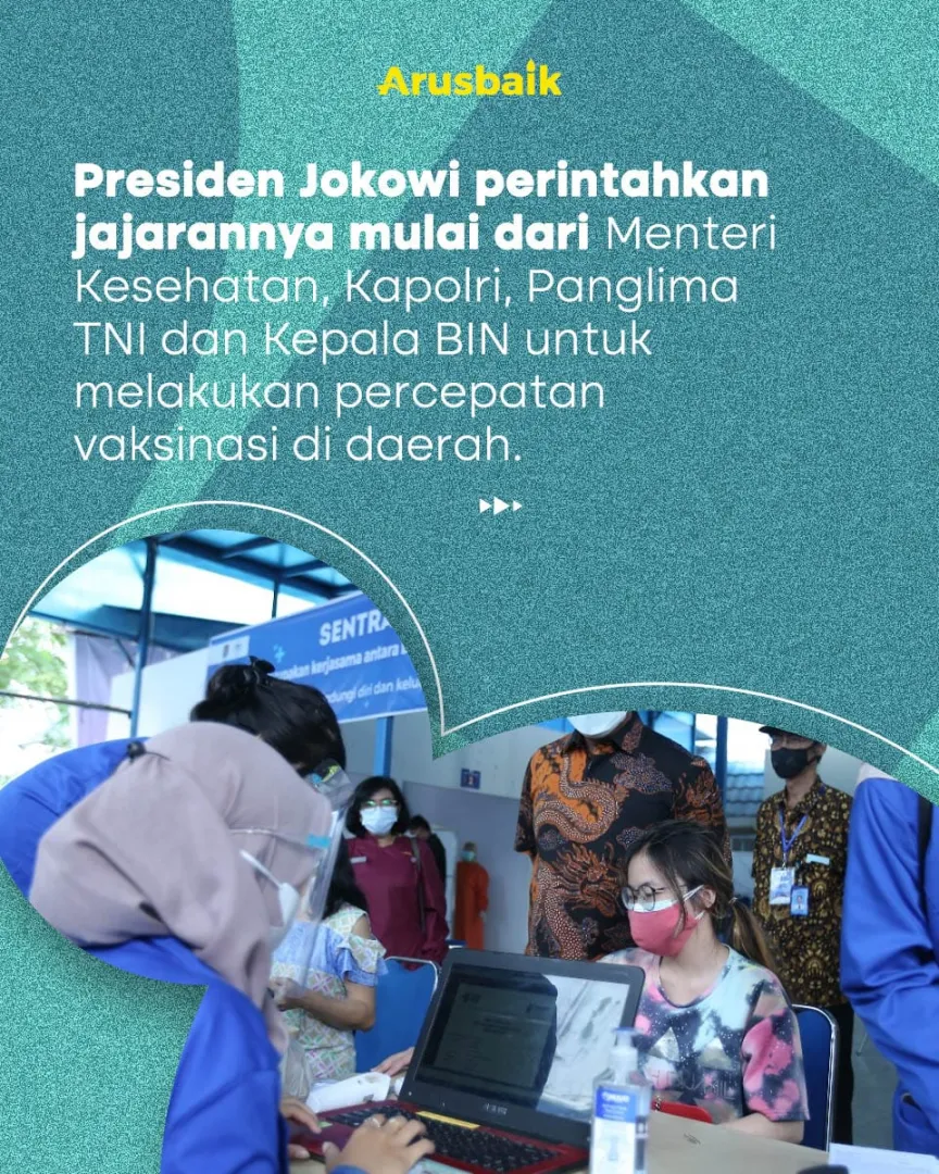 Kepala Daerah Diminta Gaspol Kejar Target Vaksinasi Covid-19