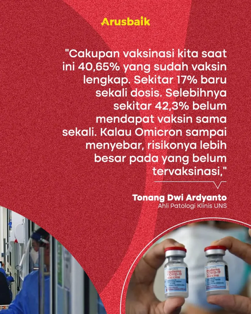 Enggan Vaksin, 60 Kali Lipat Risiko Masuk RS Karena Omicron