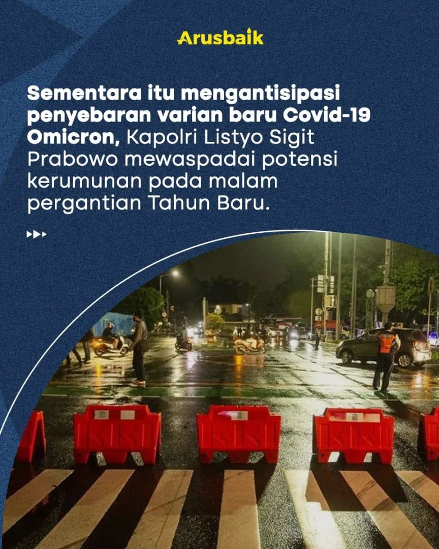 Antisipasi Kerumunan Malam Tahun Baru, Polisi Terapkan Crowd Free Night
