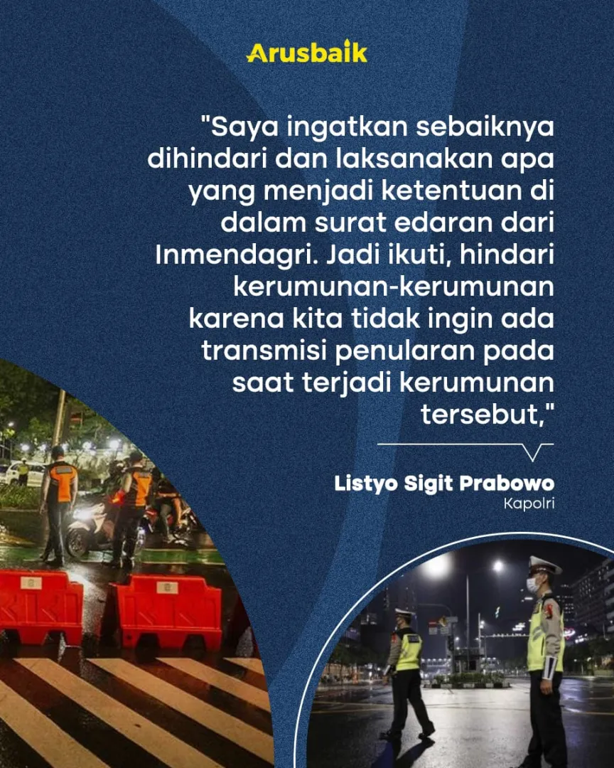 Antisipasi Kerumunan Malam Tahun Baru, Polisi Terapkan Crowd Free Night