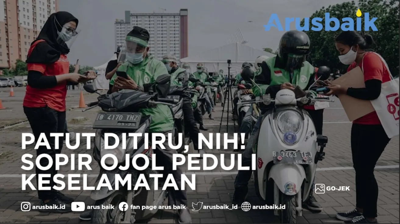 Patut Ditiru Nih! Sopir Ojol Peduli Keselamatan