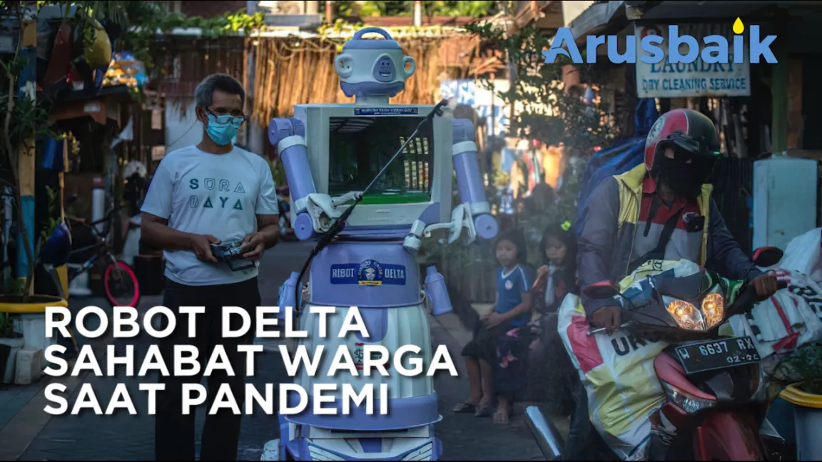Robot Delta Sahabat Warga Saat Pandemi