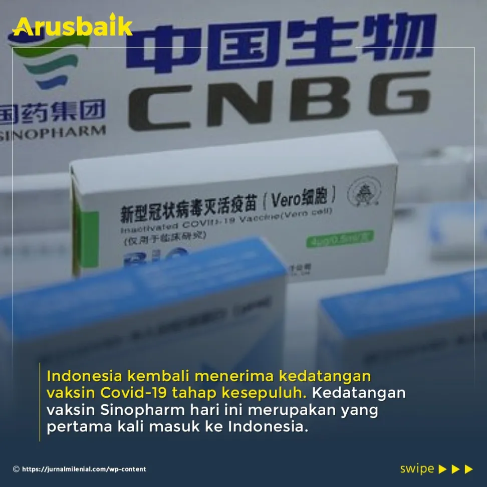 Hore! Vaksin Sinopharm Tiba di Indonesia