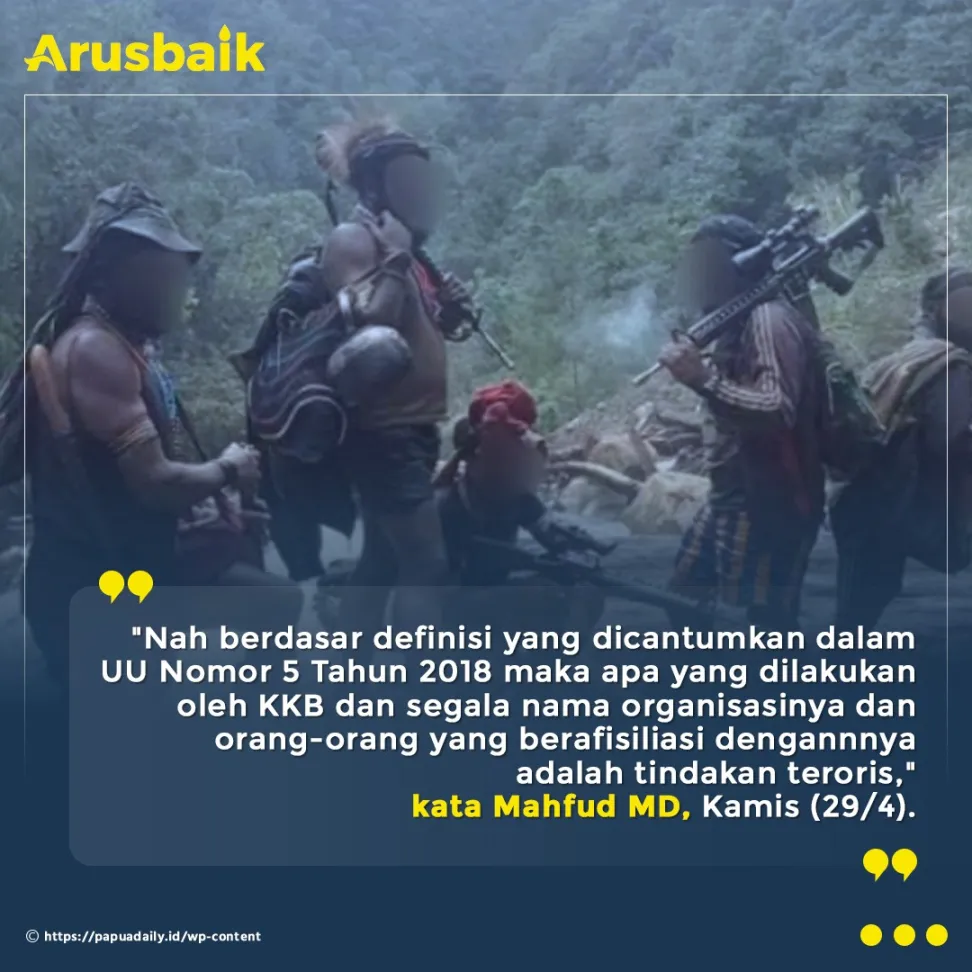 Ini Penjelasan Pemerintah Tetapkan KKB di Papua Sebagai Teroris