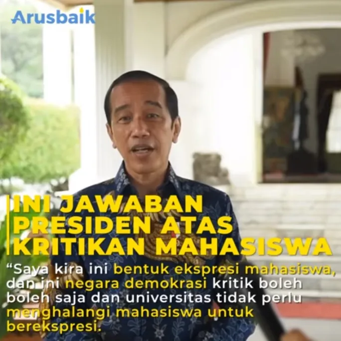 Ini Jawaban Presiden Atas Kritikan Mahasiswa