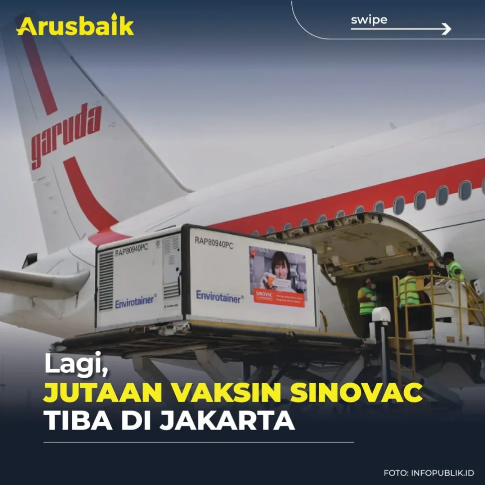 Lagi, Jutaan Vaksin Sinovac Tiba di Jakarta