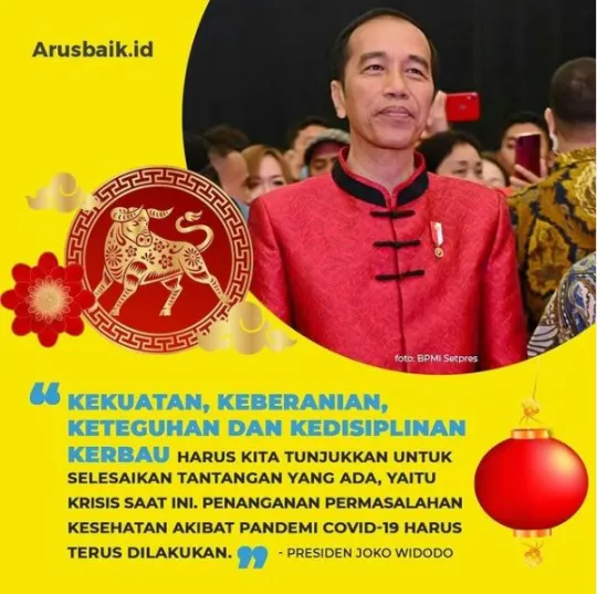 Presiden Joko Widodo menghadiri Perayaan Imlek Nasional 2021