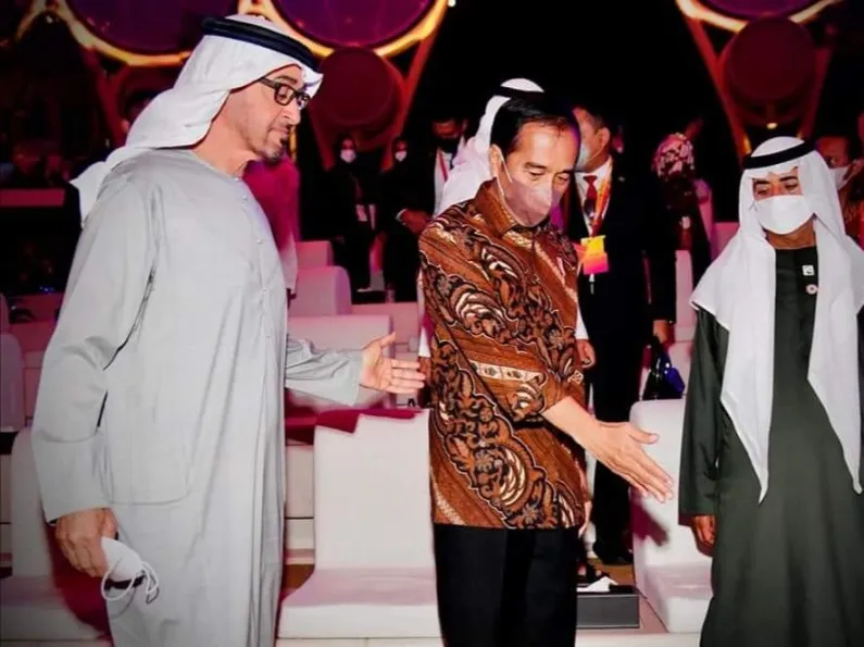 Momen Akrab Presiden dan Putra Mahkota Abu Dhabi di Dubai Expo 2021