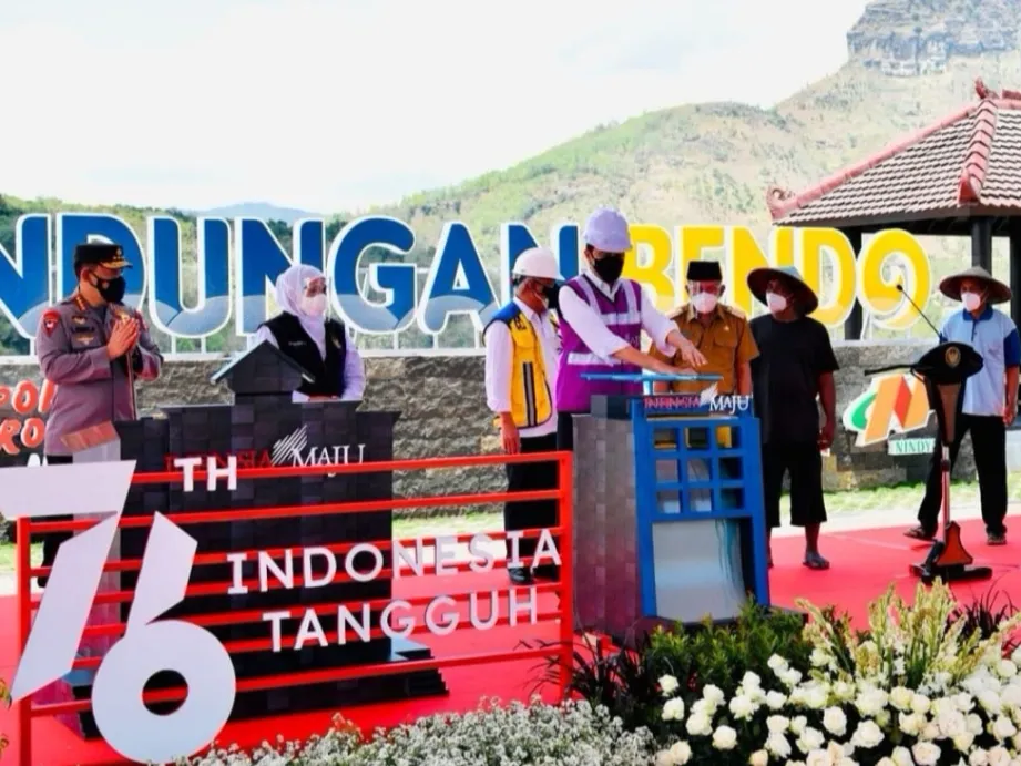Presiden Resmikan Bendungan Bendo Ponorogo Seluas 170 Hektar